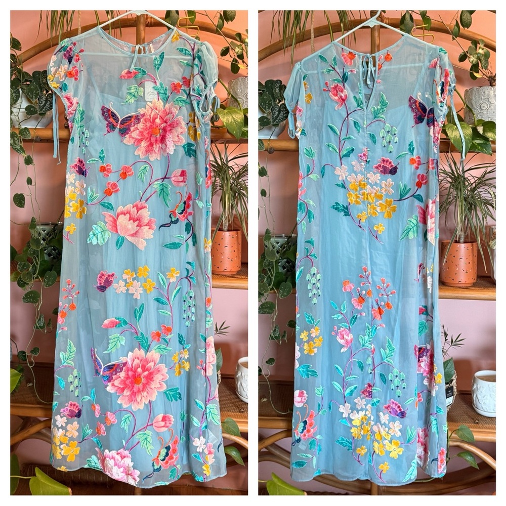Free People Secret Garden Maxi Dress NWT Size Small - Picture 7 of 11
